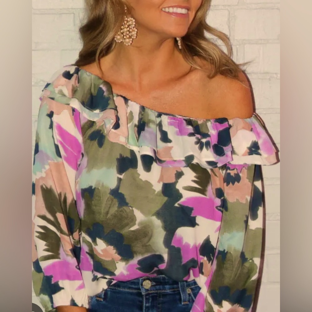 NWT | J. CREW | Off Shoulder Floral Blouse | L